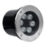 GloboStar® UNDERGROUND-TINA 90666 Χωνευτό Φωτιστικό Σποτ Δαπέδου LED 9W 945lm 30° DC 24V Αδιάβροχο IP65 Φ12 x Υ9cm Πολύχρωμο RGBW DMX512 - Ανοξείδωτο Ατσάλι - 3 Years Warranty - Image 3