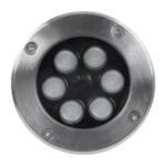 GloboStar® UNDERGROUND-TINA 90666 Χωνευτό Φωτιστικό Σποτ Δαπέδου LED 9W 945lm 30° DC 24V Αδιάβροχο IP65 Φ12 x Υ9cm Πολύχρωμο RGBW DMX512 - Ανοξείδωτο Ατσάλι - 3 Years Warranty - Image 4