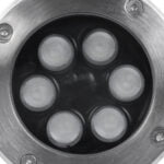 GloboStar® UNDERGROUND-TINA 90666 Χωνευτό Φωτιστικό Σποτ Δαπέδου LED 9W 945lm 30° DC 24V Αδιάβροχο IP65 Φ12 x Υ9cm Πολύχρωμο RGBW DMX512 - Ανοξείδωτο Ατσάλι - 3 Years Warranty - Image 7