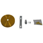 DIY Ροζέτα Φωτιστικού Χρυσή Φ100 GloboStar 90805 - Image 2