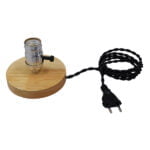 GloboStar® NOX SILVER 91046 Μοντέρνο Επιτραπέζιο Φωτιστικό Γραφείου Κομοδίνου Μονόφωτο με Ντουί E27 Ασημί και Διακόπτη ON/OFF Δρύινο Φ4 x Υ9cm - Image 2