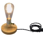 GloboStar® NOX SILVER 91046 Μοντέρνο Επιτραπέζιο Φωτιστικό Γραφείου Κομοδίνου Μονόφωτο με Ντουί E27 Ασημί και Διακόπτη ON/OFF Δρύινο Φ4 x Υ9cm - Image 4