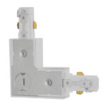 Διφασικός Connector 3 Καλωδίων Συνδεσμολογίας Ελ (L) για Λευκή Ράγα Οροφής GloboStar 93133 - Image 2