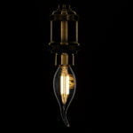 GloboStar® 99002 Λάμπα E14 C35T Κεράκι LED FILAMENT 4W 440 lm 320° AC 85-265V Φλόγα Flame Edison Retro με Διάφανο Γυαλί Θερμό Λευκό 2700 K Dimmable - Image 2