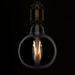 GloboStar® 99073 Λάμπα E27 G125 Γλόμπος LED LONG FILAMENT 8W 800 lm 320° AC 85-265V Edison Retro με Φιμέ Γυαλί Θερμό Λευκό 2700 K Dimmable - Image 2