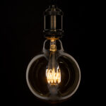 GloboStar® 99081 Λάμπα LED Ultra Thin Soft S Spiral Filament E27 G125 Γλόμπος 4W 280lm 360° AC 220-240V IP20 Φ12.5 x Υ18cm Ultra Θερμό Λευκό 2200K με Μελί Γυαλί - Dimmable - 3 Years Warranty - Image 5