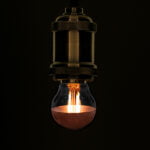 GloboStar® 99110 Λάμπα E27 G45 Γλομπάκι με Ανεστραμμένο Χάλκινο Καθρέπτη LED FILAMENT 4W 420 lm 320° AC 85-265V Edison Retro με Διάφανο-Χάκλινο Γυαλί Ultra Θερμό Λευκό 2200 K Dimmable - Image 2