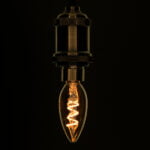 GloboStar® 99133 Λάμπα E14 C35 Κεράκι LED SOFT SPIRAL FILAMENT 4W 320 lm 320° AC 85-265V Edison Retro με Μελί Γυαλί Ultra Θερμό Λευκό 2200 K Dimmable - Image 2
