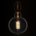 GloboStar® 99137 Λάμπα E27 G125 Γλόμπος LED SOFT SPIRAL FILAMENT 6W 510 lm 320° AC 85-265V Edison Retro με Διάφανο Γυαλί Θερμό Λευκό 2700 K Dimmable - Image 2