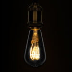 GloboStar® 99140 Λάμπα E27 ST64 Αχλάδι LED SOFT T SPIRAL FILAMENT 6W 510 lm 320° AC 85-265V Edison Retro με Διάφανο Γυαλί Θερμό Λευκό 2700 K Dimmable - Image 2
