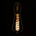GloboStar® 99145 Λάμπα E27 ST64 Αχλάδι LED SOFT S SPIRAL FILAMENT 6W 470 lm 320° AC 85-265V Edison Retro με Φιμέ Γυαλί Θερμό Λευκό 2700 K Dimmable - Image 2