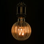 GloboStar® 99162 Λάμπα E27 W90 Watermelon LED FILAMENT 6W 560 lm 320° AC 85-265V Edison Retro με Μελί Γυαλί Ultra Θερμό Λευκό 2200 K Dimmable - Image 2