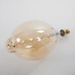 GloboStar® 99170 Λάμπα LED Soft S Spiral Filament E27 BT180 MANGOS Γλόμπος 6W 420lm 360° AC 220-240V IP20 Φ18 x Υ39cm Ultra Θερμό Λευκό 2200K με Μελί Γυαλί - Dimmable - 3 Years Warranty - Image 3
