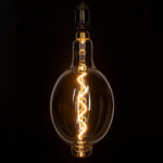 GloboStar® 99170 Λάμπα LED Soft S Spiral Filament E27 BT180 MANGOS Γλόμπος 6W 420lm 360° AC 220-240V IP20 Φ18 x Υ39cm Ultra Θερμό Λευκό 2200K με Μελί Γυαλί - Dimmable - 3 Years Warranty - Image 5