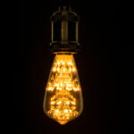 GloboStar® 99202 Λάμπα E27 ST64 MTX Pear DIODE HP LED String 3W 300 lm 320° AC 85-265V Edison Retro με Μελί Γυαλί Ultra Θερμό Λευκό 2200 K - Image 2