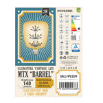 GloboStar® 99209 Λάμπα LED MTX Diode HP E27 G145 BARREL Γλόμπος 1.6W 140lm 360° AC 220-240V IP20 Φ14.5 x Υ19cm Ultra Θερμό Λευκό 2200K με Μελί Γυαλί - 3 Χρόνια Εγγύηση - Image 6