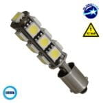 GloboStar® BA9S - T4W 72000  Λάμπα Αυτοκινήτου Can LED Can Bus με 13 SMD 5050 12 Volt 3.84W 312 lm 360° Ψυχρό Λευκό 6000K