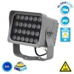 LED Προβολέας Αρχιτεκτονικού Φωτισμού 24W CREE 230v 2880lm Δέσμης 10° Μοιρών Αδιάβροχος IP67 Μπλε GloboStar 05026