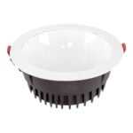 GloboStar® 60196 Χωνευτό LED Panel Downlight Φ22cm 42W 4830lm 60° AC 220-240V IP20 Φ22 x Υ9.5cm Θερμό Λευκό 2700K - OSRAM LED CHIP TECHNOLOGY - 5 Years Warranty - Image 4