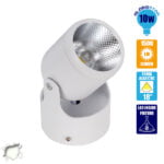 LED Φωτιστικό Σποτ Οροφής με Σπαστή Βάση White Body 10W 230V 1450lm 24° Φυσικό Λευκό 4500k GloboStar 93007