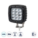GloboStar® 85428 E4 Mark Vehicle & Forklift Work Lights - Φώτα Εργασίας για Οχήματα Περονοφόρα - Κλάρκ LED 36W DC 10-30V Αδιάβροχο IP67 Ψυχρό Λευκό 6000K Μ12.5 x Π9.5 x Υ6.5cm - Image 2