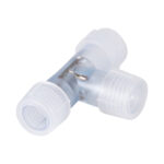 GloboStar® 70661 Σύνδεσμος T για RGB Φωτοσωλήνα LED 360° Degree DC 230V 2 Pin Αδιάβροχος IP68 - Image 2