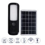 GloboStar® 86073 Αυτόνομος Ηλιακός Επιτοίχιος Προβολέας LED SMD 12W 600lm με IP Camera 1080P 2MP WiFi 150° Μοιρών - Ενσωματωμένη Μπαταρία 2500mAh - Φωτοβολταϊκό Πάνελ - Αισθητήρα Ημέρας-Νύχτας & Ρύθμιση Χρόνου Ανάμματος - Αδιάβροχος IP66 Ψυχρό Λευκό 6000K - Image 2