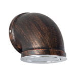 GloboStar® ANTHY 01104 Vintage Industrial Φωτιστικό Τοίχου Απλίκα Μονόφωτο LED Μαύρο Σκουριά Μεταλλικό Μ15.2 x Π13.4 x Υ15.2cm - Image 2