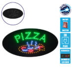 Φωτιστικό LED Σήμανσης Οβάλ PIZZA με Διακόπτη ON/OFF και Πρίζα 230v 48x2x25cm GloboStar 96301