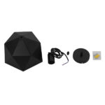 GloboStar® HEXAGON 01195 Μοντέρνο Κρεμαστό Φωτιστικό Οροφής Μονόφωτο Μαύρο - Χρυσό Μεταλλικό Καμπάνα Φ46 x Y25cm - Image 7