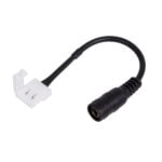 GloboStar® 70740 Ταχυσύνδεσμος Τροφοδοσίας IP20 - Strip To Power Connector 5.5*2.1 για Ένωση 1 x Μονόχρωμη Ταινία LED Πλάτους 10mm - Image 2