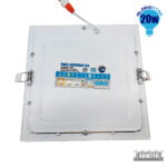 Πάνελ PL LED Οροφής Χωνευτό Τετράγωνο 20W 230V 1820lm 180° Θερμό Λευκό 3000k GloboStar 01886 - Image 4
