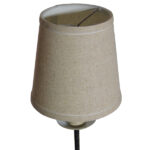 GloboStar® DOVE 01084 Vintage Φωτιστικό Τοίχου Απλίκα Μονόφωτο Μαύρο Μεταλλικό με Υφασμάτινο Μπεζ Καπέλο Φ16 x Μ35 x Π16 x Υ45cm - Image 6