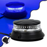 GloboStar® 85170 PRO Series Φάρος Σήμανσης Οχήματος Αστυνομίας για Αυτοκίνητα & Φορτηγά 6 Προγραμμάτων Φωτισμού STROBE LED SMD 3030 48W DC 10-30V Αδιάβροχος IP66 Μπλε - Image 2