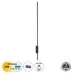 GloboStar® HARLEM 61335 Φωτιστικό Τοίχου - Απλίκα Design LED CCT 18W 2160lm 120° AC 220-240V - Εναλλαγή Φωτισμού μέσω Διακόπτη On/Off All In One Ψυχρό 6000k+Φυσικό 4500k+Θερμό 2700k Μ5 x Π4 x Υ120cm - Μαύρο - 3 Years Warranty - Image 2