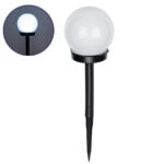 GloboStar® 71472 Αυτόνομο Ηλιακό Φωτιστικό LED SMD 1W 100lm με Ενσωματωμένη Μπαταρία 300mAh - Φωτοβολταϊκό Πάνελ με Αισθητήρα Ημέρας-Νύχτας Αδιάβροχο IP65 Φανάρι Κήπου Στρογγυλό Ψυχρό Λευκό 6000K - Image 2
