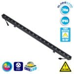 LED Wall Washer Αρχιτεκτονικού Φωτισμού 100cm GENIUS DMX512 24W CREE 24v 2400lm Δέσμης 10-30° Μοιρών Αδιάβροχο IP66 RGB GloboStar 05107