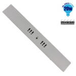 Πάνελ PL LED Οροφής Εξωτερικό Τετράγωνο 20W 230v 1820lm 180° Θερμό Λευκό 3000k GloboStar 01889 - Image 3