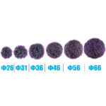 GloboStar® 78521 Artificial - Συνθετικό Τεχνητό Διακοσμητικό Φυτό Θάμνος Πυξάρι Πράσινο - Μωβ Φ36cm - Image 4