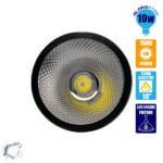 LED Φωτιστικό Σποτ Οροφής με Σπαστή Βάση Black Body 10W 230V 1500lm 24° Ψυχρό Λευκό 6000k GloboStar 93011 - Image 2
