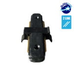 Μονοφασικός Connector 2 Καλωδίων Συνδεσμολογίας Γιώτα (Ι) για Μαύρη Ράγα Οροφής GloboStar 93023 - Image 4