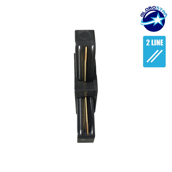 Μονοφασικός Connector 2 Καλωδίων Συνδεσμολογίας Ελ (L) για Μαύρη Ράγα Οροφής GloboStar 93027 - Image 2