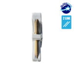 Μονοφασικός Connector 2 Καλωδίων Συνδεσμολογίας Ελ (L) για Λευκή Ράγα Οροφής GloboStar 93026 - Image 2