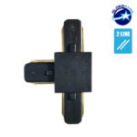 Μονοφασικός Connector 2 Καλωδίων Συνδεσμολογίας Ταφ (Τ) για Μαύρη Ράγα Οροφής GloboStar 93025 - Image 3
