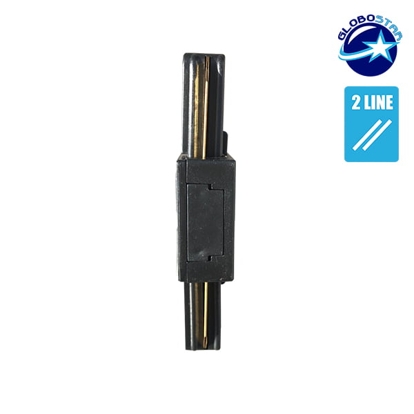 Μονοφασικός Connector 2 Καλωδίων Συνδεσμολογίας Ταφ (Τ) για Μαύρη Ράγα Οροφής GloboStar 93025 - Image 2