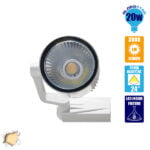 Μονοφασικό Bridgelux COB LED Φωτιστικό Σποτ Ράγας 20W 230V 3000lm 24° Θερμό Λευκό 3000k GloboStar 93015 - Image 2