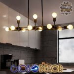 GloboStar® FERUM 01098 Μοντέρνο Industrial Φωτιστικό Οροφής Πολύφωτο Μαύρο Μεταλλικό Ράγα Μ113 x Π26 x Υ85cm - Image 5