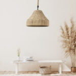GloboStar® DOGMA 01609 Vintage Κρεμαστό Φωτιστικό Οροφής Μονόφωτο 1 x E27 Καμπάνα με Μπεζ Σχοινί Φ38 x Υ28cm - Image 13