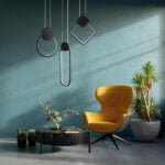 GloboStar® CYCLOS 61073 Κρεμαστό Φωτιστικό Οροφής Design LED CCT 9W 1080lm 300° AC 220-240V - Εναλλαγή Φωτισμού μέσω Διακόπτη On/Off All In One Ψυχρό 6000k+Φυσικό 4500k+Θερμό 2700k Μ21 x Π2.3 x Υ26.5cm - Μαύρο - Image 12