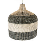 GloboStar® BARBADOS 01945 Boho Κρεμαστό Φωτιστικό Καμπάνα Μονόφωτο 1 x E27 IP20 Μπεζ & Χακί Ξύλο - Μ60 x Π60 x Υ60cm - Image 7